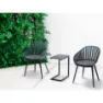 Chillvert Aluminium Lacio Harpiks-og Hagemøbelsett unisex, Black, One Size