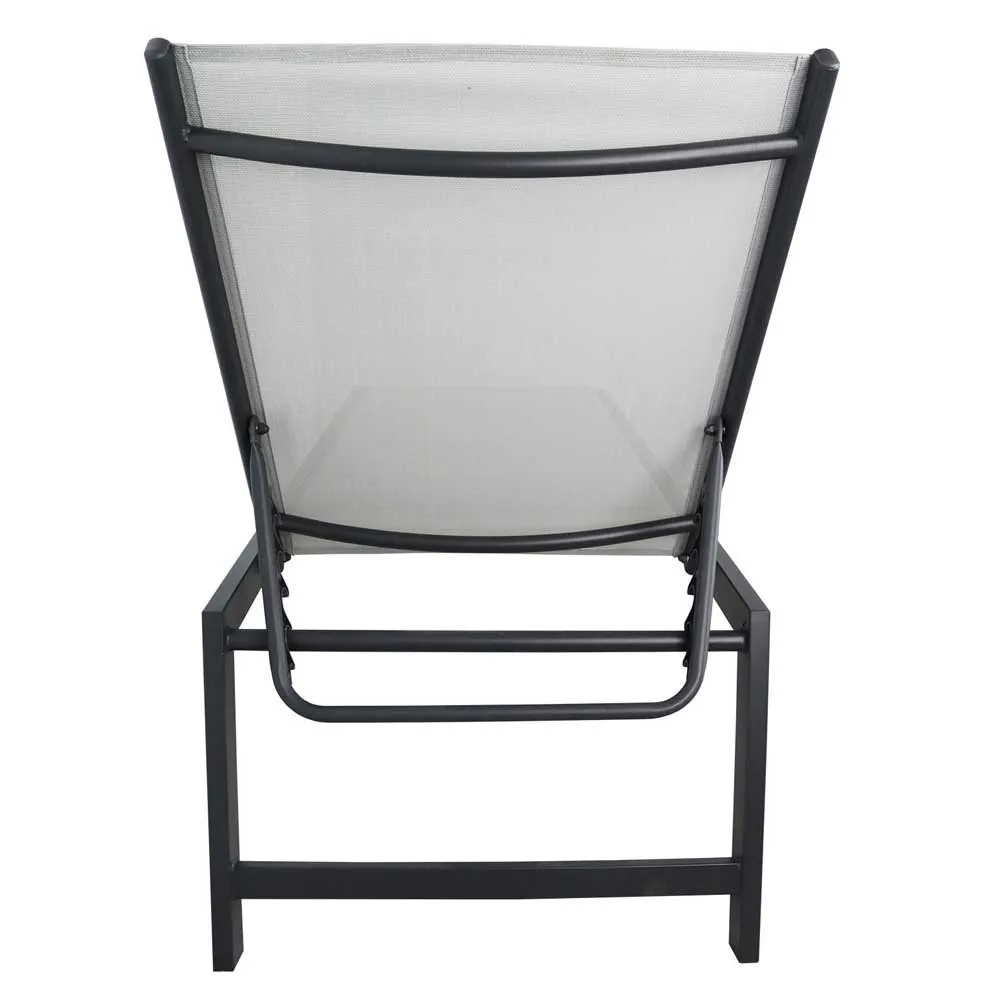 Chillvert Aluminium Pisa Solseng 203x64x43 Cm unisex, Anthracite / ecrú, One Size