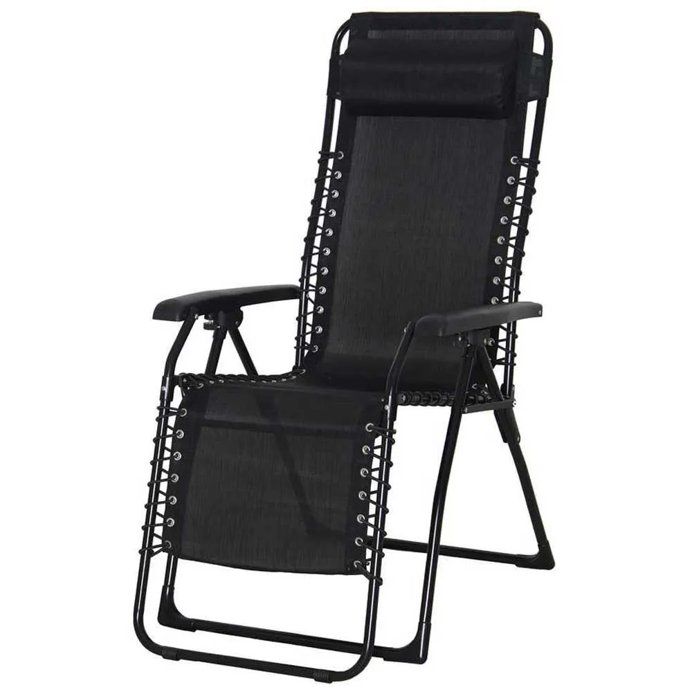 Chillvert Catania Stål Solseng 65.5x91x116 Cm unisex, Black, One Size