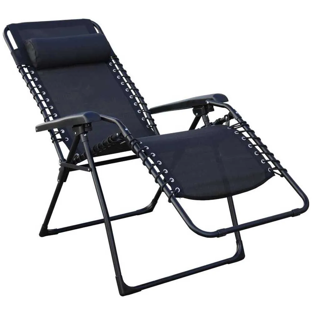 Chillvert Catania Stål Solseng 65.5x91x116 Cm unisex, Black, One Size