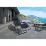 Chillvert Catania Stål Solseng 65.5x91x116 Cm unisex, Black, One Size