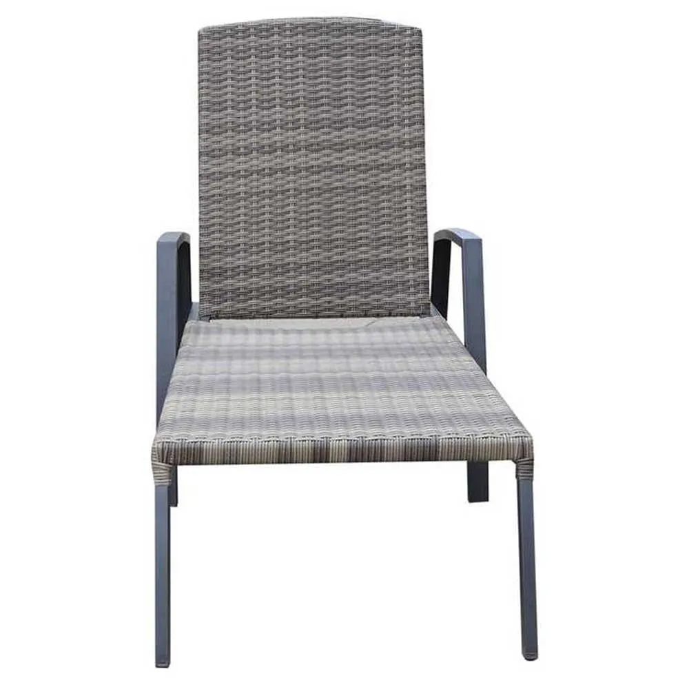 Chillvert Cozumel Stål Solseng 190x63x50 Cm Refurbished unisex, Anthracite / brown, One Size