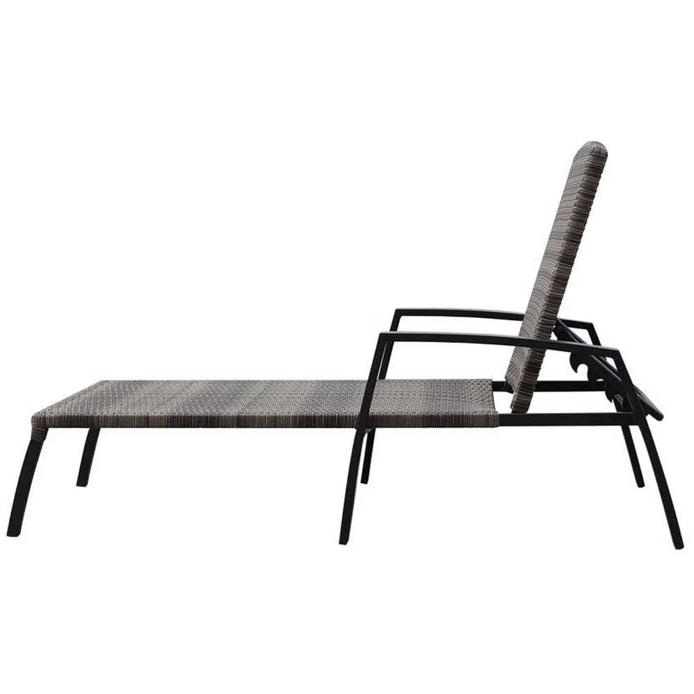 Chillvert Cozumel Stål Solseng 190x63x50 Cm Refurbished unisex, Anthracite / brown, One Size