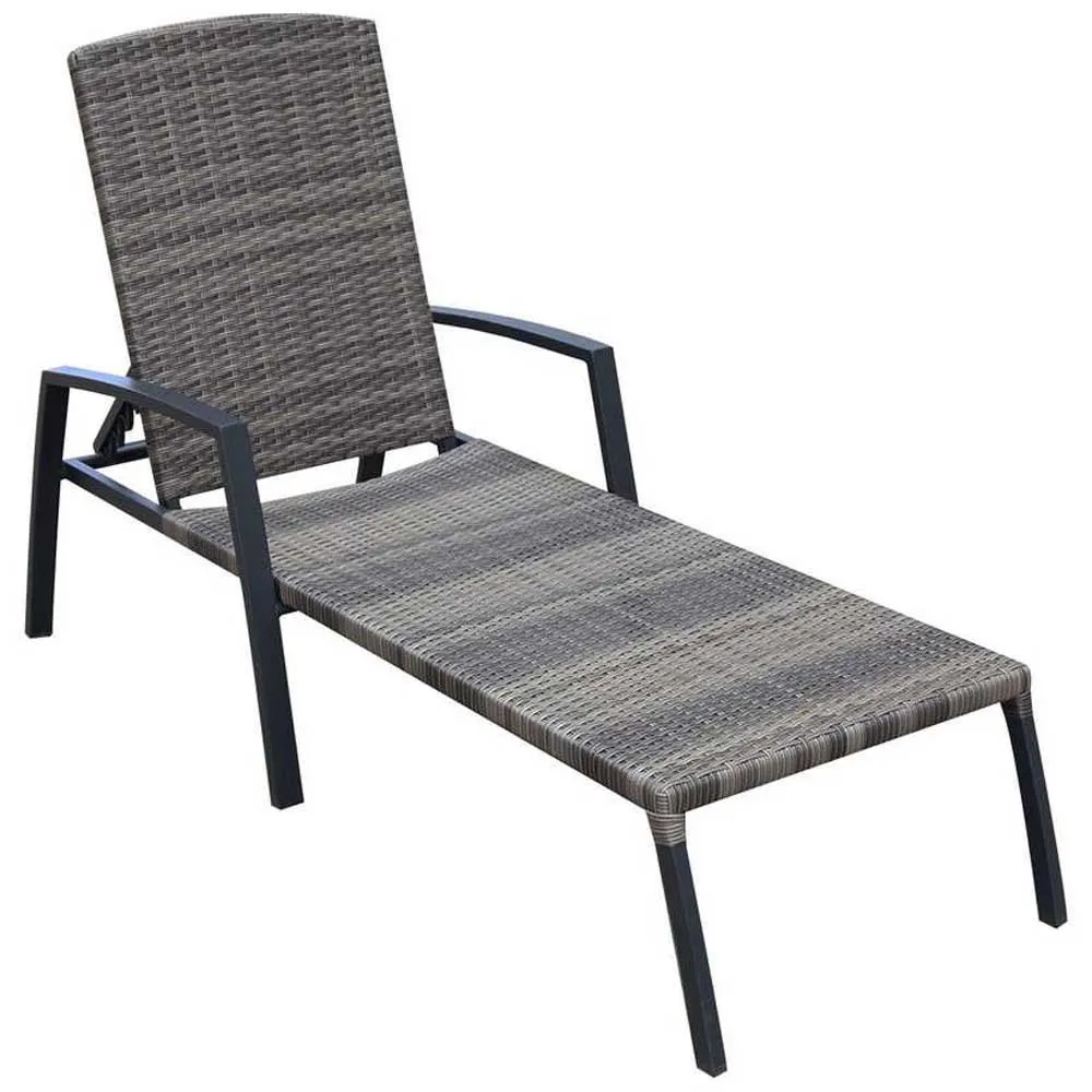 Chillvert Cozumel Stål Solseng 190x63x50 Cm Refurbished unisex, Anthracite / brown, One Size