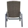 Chillvert Cozumel Stål Solseng 190x63x50 Cm Refurbished unisex, Anthracite / brown, One Size