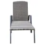 Chillvert Cozumel Stål Solseng 190x63x50 Cm unisex, Anthracite / brown, One Size