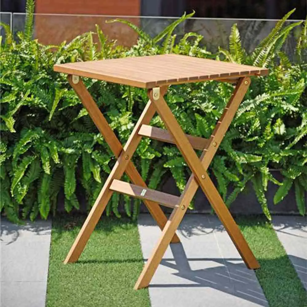 Chillvert Milan Fsc Eukalyptus Sammenleggbart Firkantet Bord 56x56 Cm unisex, Wooden, One Size