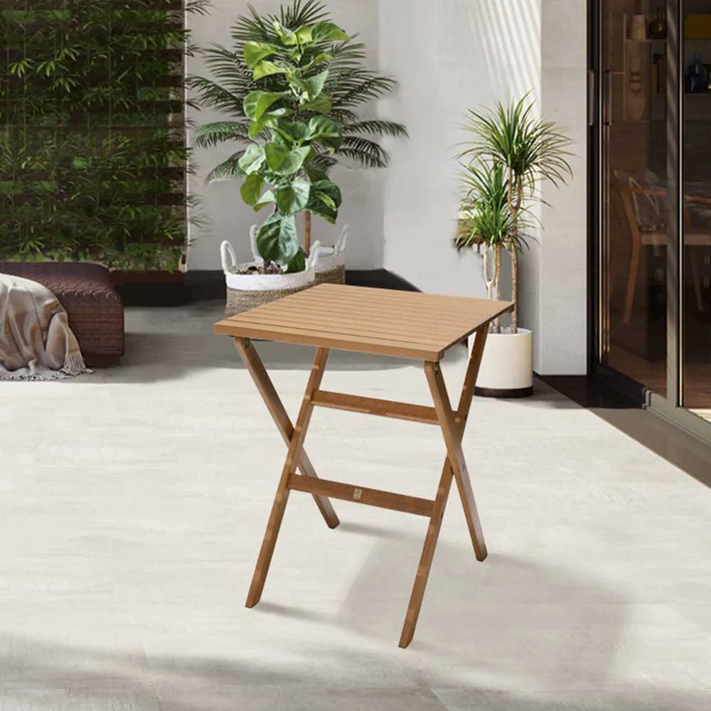 Chillvert Milan Fsc Eukalyptus Sammenleggbart Firkantet Bord 56x56 Cm unisex, Wooden, One Size