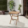 Chillvert Milan Fsc Eukalyptus Sammenleggbart Firkantet Bord 56x56 Cm unisex, Wooden, One Size