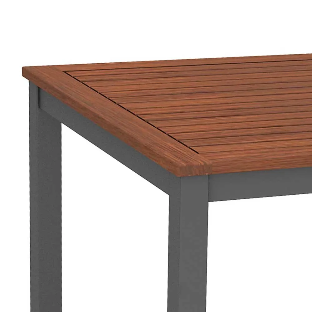 Chillvert Napoles Fsc Eukalyptus Rektangulært Bord 140x79.7x74.4 Cm unisex, Grey / wooden, One Size
