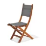 Chillvert Napoles Fsc Sammenleggbar Stol I Eukalyptus Og Stoff 50.65x49.6x93.2 Cm unisex, Wooden / grey, One Size