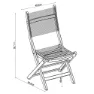 Chillvert Napoles Fsc Sammenleggbar Stol I Eukalyptus Og Stoff 50.65x49.6x93.2 Cm unisex, Wooden / grey, One Size