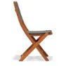 Chillvert Napoles Fsc Sammenleggbar Stol I Eukalyptus Og Stoff 50.65x49.6x93.2 Cm unisex, Wooden / grey, One Size