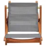 Chillvert Napoles Fsc Sammenleggbar Stol I Eukalyptus Og Stoff 50.65x49.6x93.2 Cm unisex, Wooden / grey, One Size
