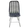 Chillvert Parma Metall-og Rottinkstol 46x60x92 Cm unisex, Black, One Size