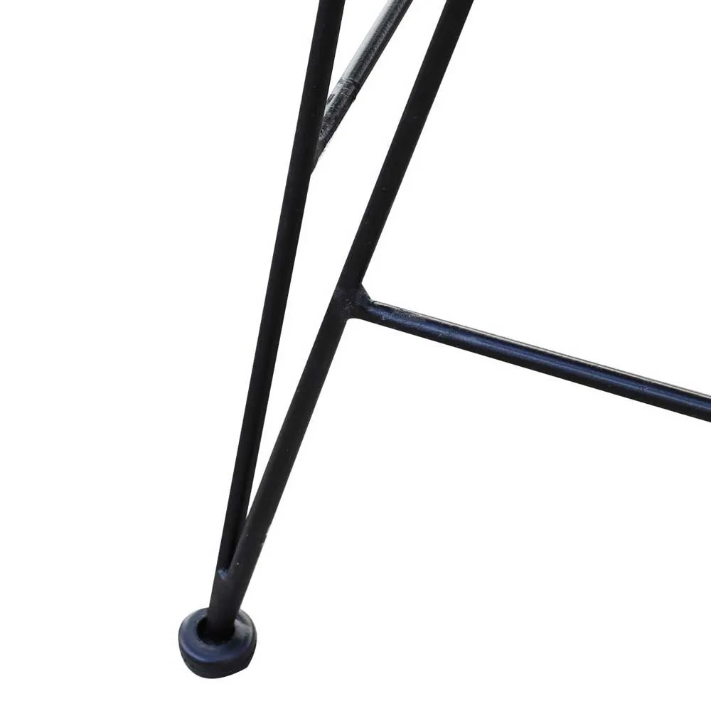 Chillvert Parma Metall-og Rottinkstol 46x60x92 Cm unisex, Black, One Size