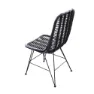 Chillvert Parma Metall-og Rottinkstol 46x60x92 Cm unisex, Black, One Size