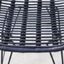 Chillvert Parma Metall-og Rottinkstol 46x60x92 Cm unisex, Black, One Size