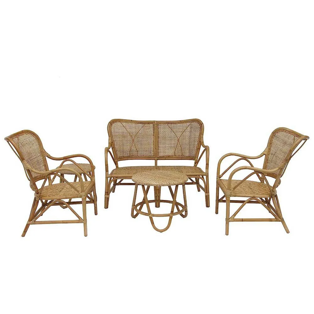 Chillvert Parma Rattan Hagemøbelsett unisex, Natural, One Size