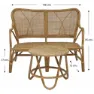 Chillvert Parma Rattan Hagemøbelsett unisex, Natural, One Size