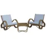 Chillvert Parma Rotting Hagemøbelsett unisex, Natural / white, One Size