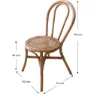 Chillvert Parma Rotting Hagestol 42x52x90 Cm unisex, Natural, 42 x 52 x 90cm