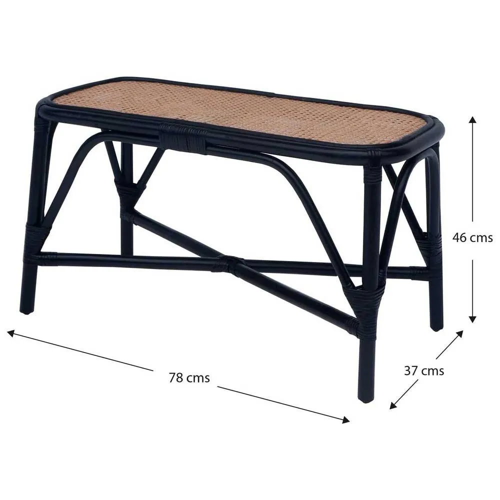 Chillvert Parma Rotting Hagestol 78x37x43 Cm unisex, Black, 78 x 37 x 43cm