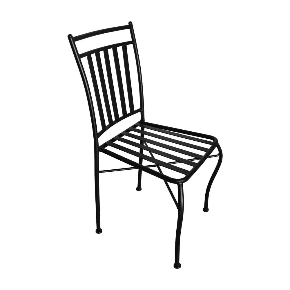 Chillvert Stål Tivoli Stabelbar Stol 40.5x50.5x89 Cm unisex, Black, One Size
