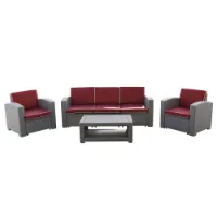 Chillvert Treviso Harset Hagemøbelsett Med Rotan-effekt unisex Chillvert Treviso Harset Hagemøbelsett Med Rotan-effekt unisex
