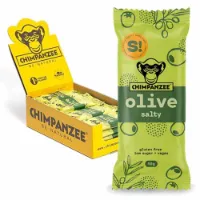 Chimpanzee Vegan/free Gluten 50g Olive Proteinbarerboks 20 Enheter