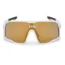 Chpo Brand Prima Due Polariserte Solbriller, White, Gold Mirror Polarized/CAT3
