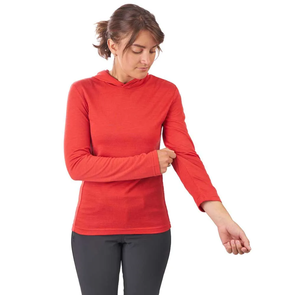 Chrome Merino Hoodie Langarmet T-skjorte