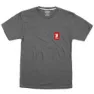 Chrome Vertical Red Logo Kortarmet T-skjorte