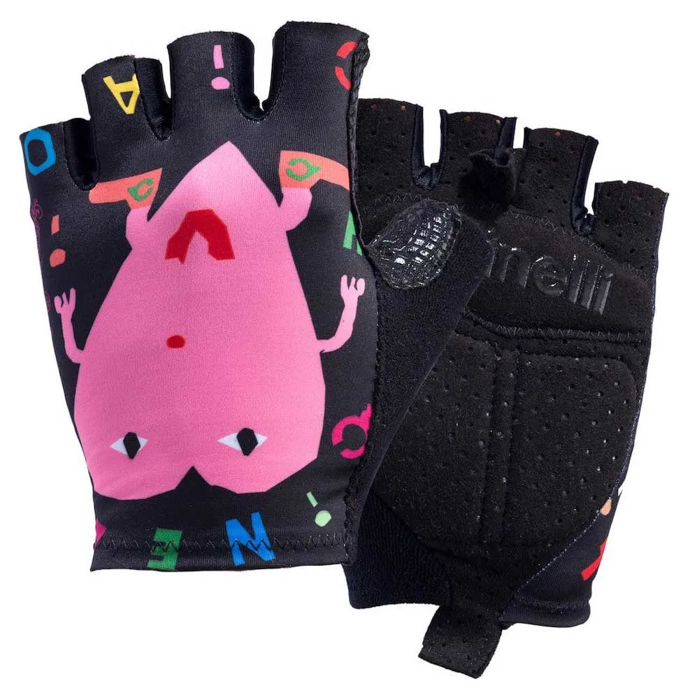 Cinelli Best Friends Korte Hansker, Black / colorful