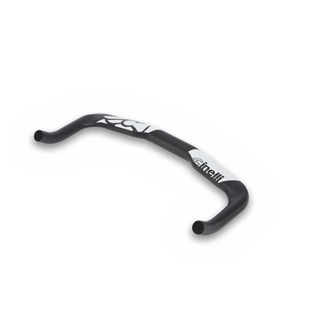 Cinelli Bullhorn Styre, Black / white, 31.8mm, 400mm