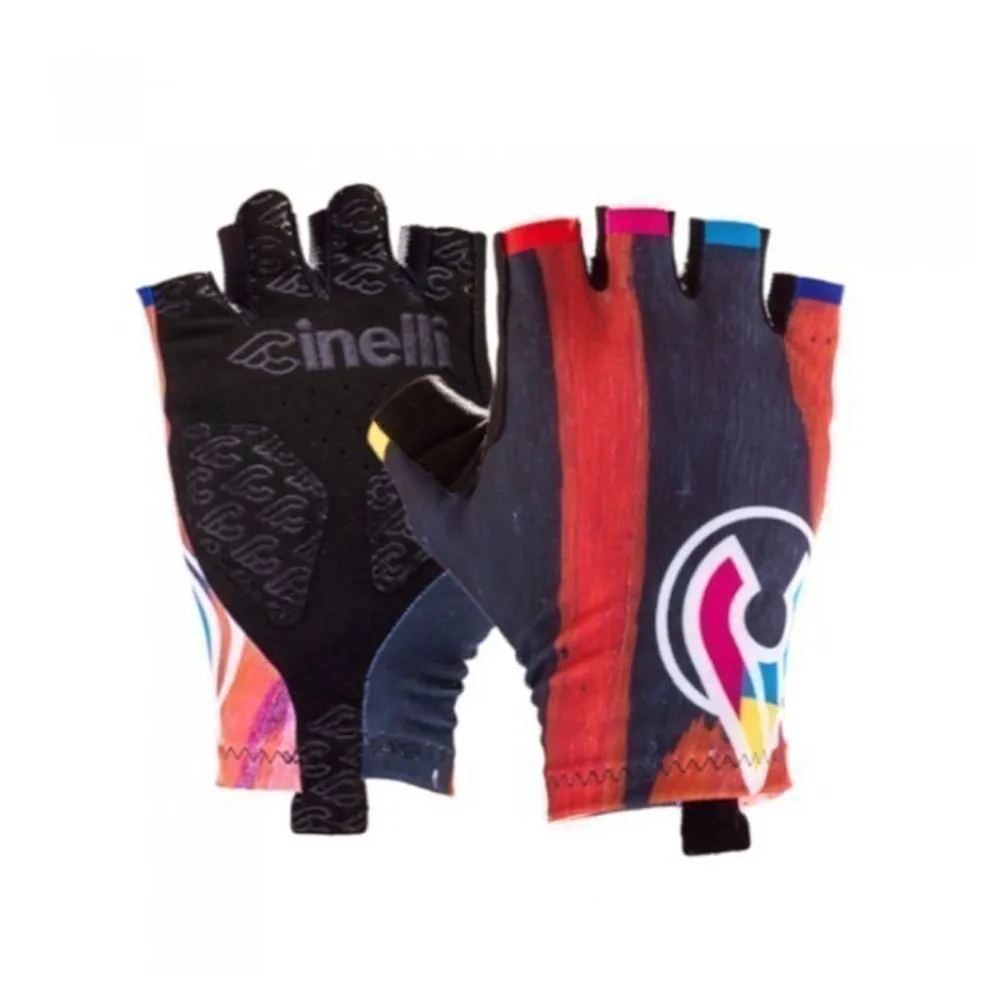 Cinelli Zydeco Eucalyptus Korte Hansker, Black / multicolor Cinelli Zydeco Eucalyptus Korte Hansker, Black / multicolor