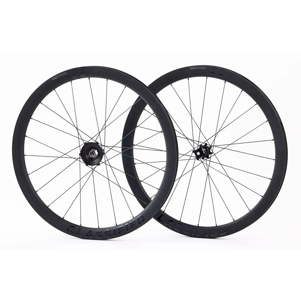 Classified G42 11s 11-32t Cl Disc Tubeless Hjulsett For Grussykkel, Black, 12 x 100/12 x 142mm, Powershift Classified G42 11s 11-32t Cl Disc Tubeless Hjulsett For Grussykkel, Black, 12 x 100/12 x 142mm, Powershift