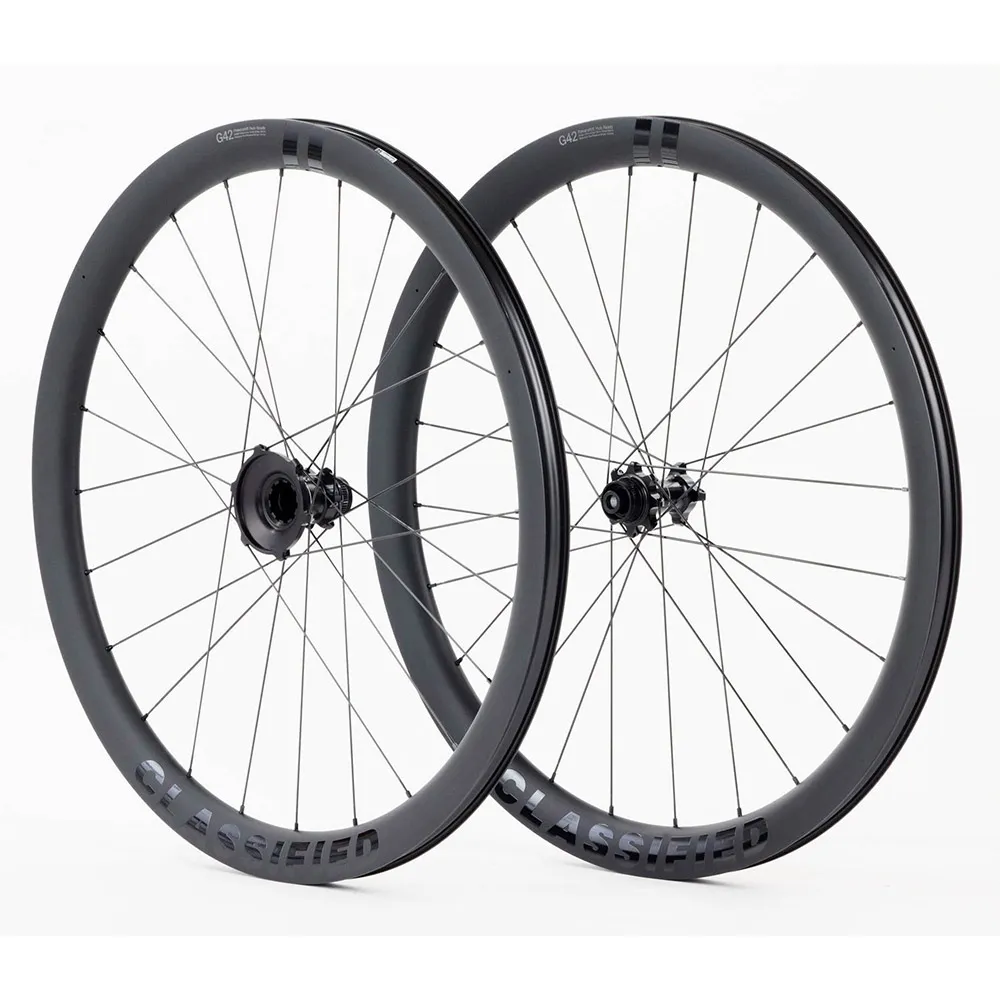 Classified G42 11s 11-32t Cl Disc Tubeless Hjulsett For Grussykkel, Black, 12 x 100/12 x 142mm, Powershift Classified G42 11s 11-32t Cl Disc Tubeless Hjulsett For Grussykkel, Black, 12 x 100/12 x 142mm, Powershift