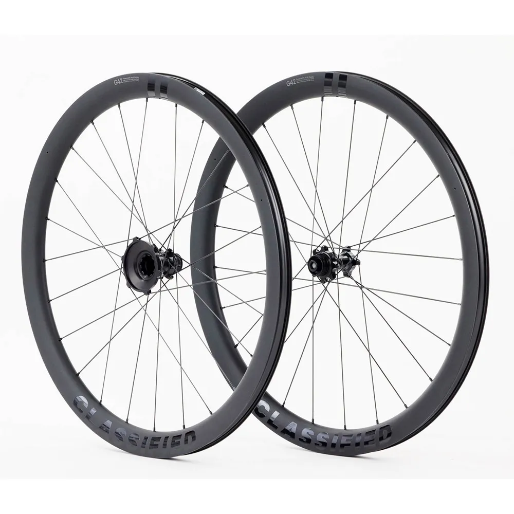 Classified G42 11s 11-34t Cl Disc Tubeless Hjulsett For Grussykkel, Black, 12 x 100/12 x 142mm, Powershift Classified G42 11s 11-34t Cl Disc Tubeless Hjulsett For Grussykkel, Black, 12 x 100/12 x 142mm, Powershift