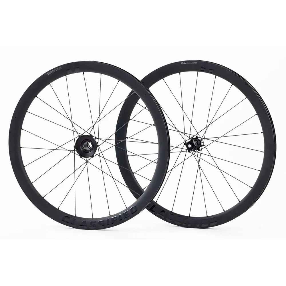 Classified G42 12s 11-32t Cl Disc Tubeless Hjulsett For Grussykkel, Black, 12 x 100/12 x 142mm, Powershift Classified G42 12s 11-32t Cl Disc Tubeless Hjulsett For Grussykkel, Black, 12 x 100/12 x 142mm, Powershift