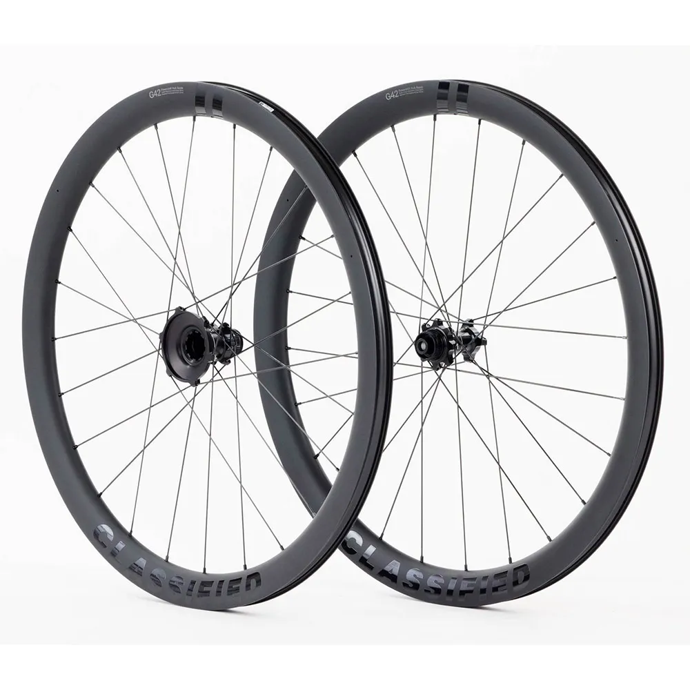 Classified G42 12s 11-32t Cl Disc Tubeless Hjulsett For Grussykkel, Black, 12 x 100/12 x 142mm, Powershift Classified G42 12s 11-32t Cl Disc Tubeless Hjulsett For Grussykkel, Black, 12 x 100/12 x 142mm, Powershift