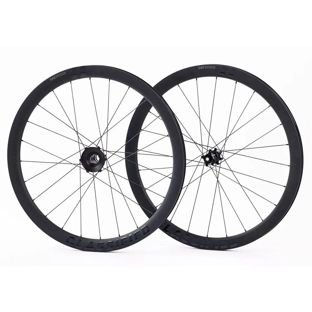 Classified G42 12s 11-40t Cl Disc Tubeless Hjulsett For Grussykkel, Black, 12 x 100/12 x 142mm, Powershift Classified G42 12s 11-40t Cl Disc Tubeless Hjulsett For Grussykkel, Black, 12 x 100/12 x 142mm, Powershift