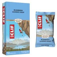 Clif Bar Boks Med Sprø Energibarer Blåbær Mandel 68g 12 Enheter Clif Bar Boks Med Sprø Energibarer Blåbær Mandel 68g 12 Enheter