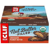 Clif Bar Energibar Boks Sjokolade Og Peanøttsmør 50g 12 Enheter