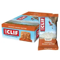 Clif Bar Proteinbarerboks Knasende Peanøttsmør 68g 12 Enheter