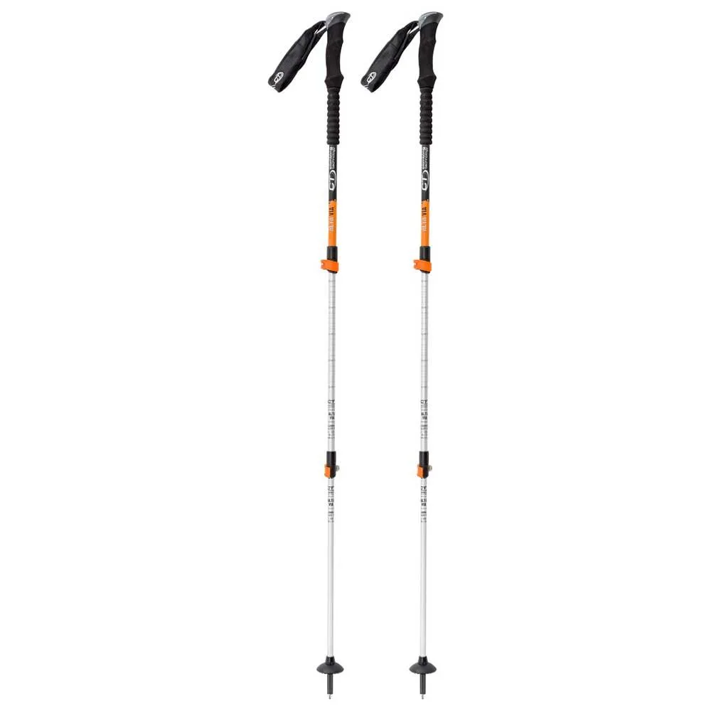 Climbing Technology Alta Via Spaserstokker, Black / orange, 66-135cm Climbing Technology Alta Via Spaserstokker, Black / orange, 66-135cm
