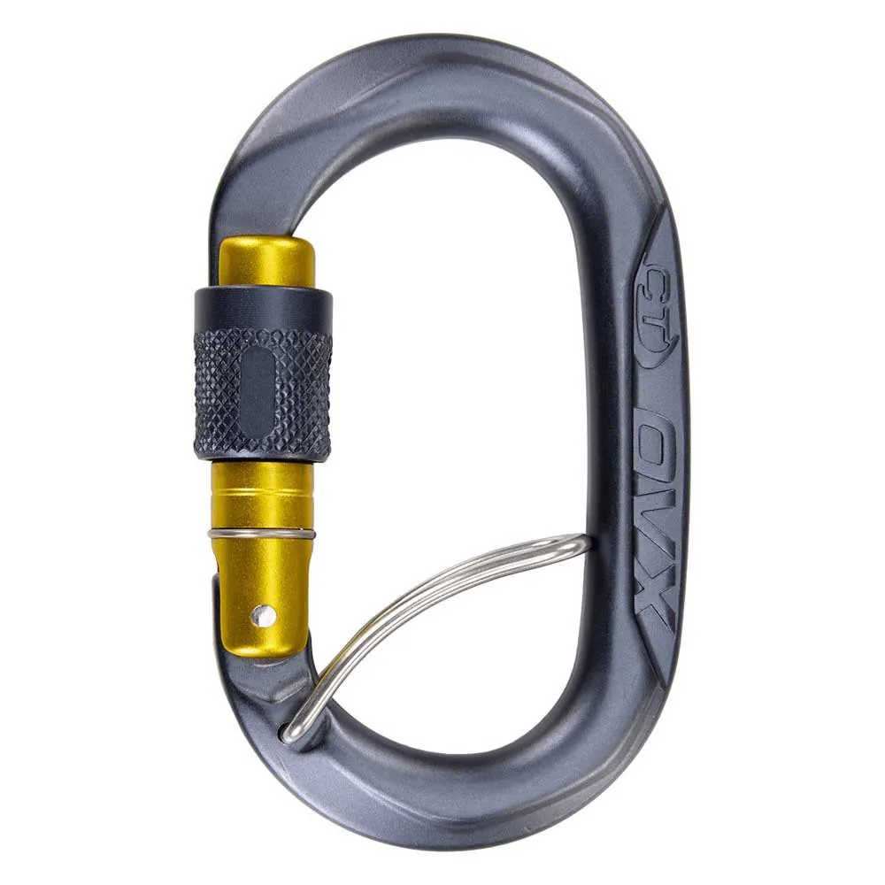 Climbing Technology Ovx Sgl Karabinkrok, Anthracite / mustard, One Size Climbing Technology Ovx Sgl Karabinkrok, Anthracite / mustard, One Size