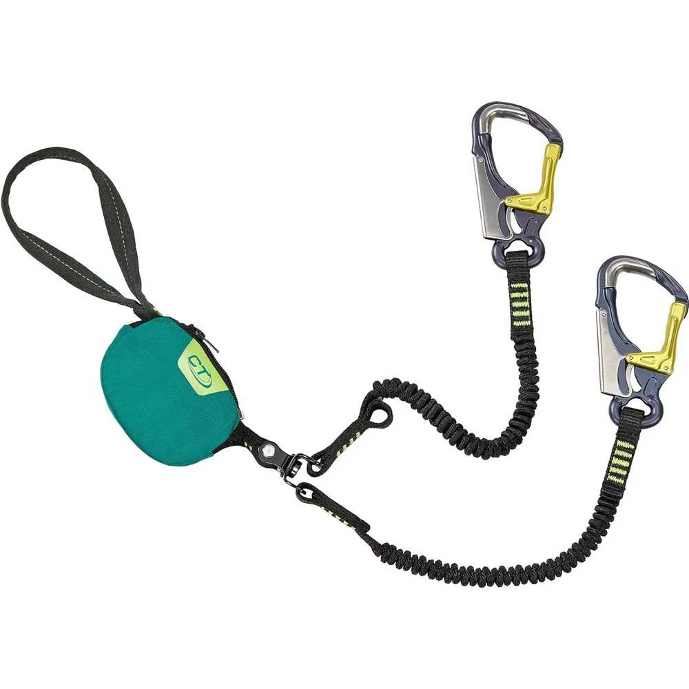 Climbing Technology Top Shell Twist Lanyards Og Energiabsorbenter, Red / black