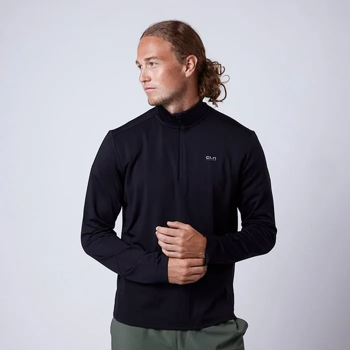 CLN ATHLETICS Ray 1/2 Zip, Svart