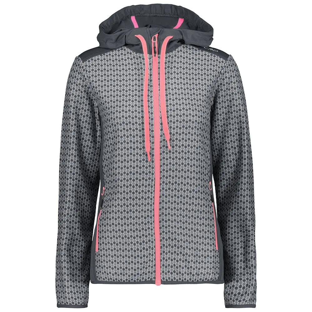 CMP 30h9796 Fleecejakke Med Hette, Anthracite